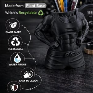Fitness Female Body Pen Holder Desk Organizer – 3D Printed